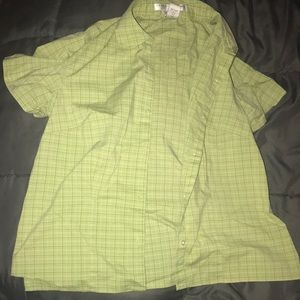 Cute green flannel button up !
